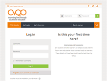 Tablet Screenshot of moodle.cvqo.org